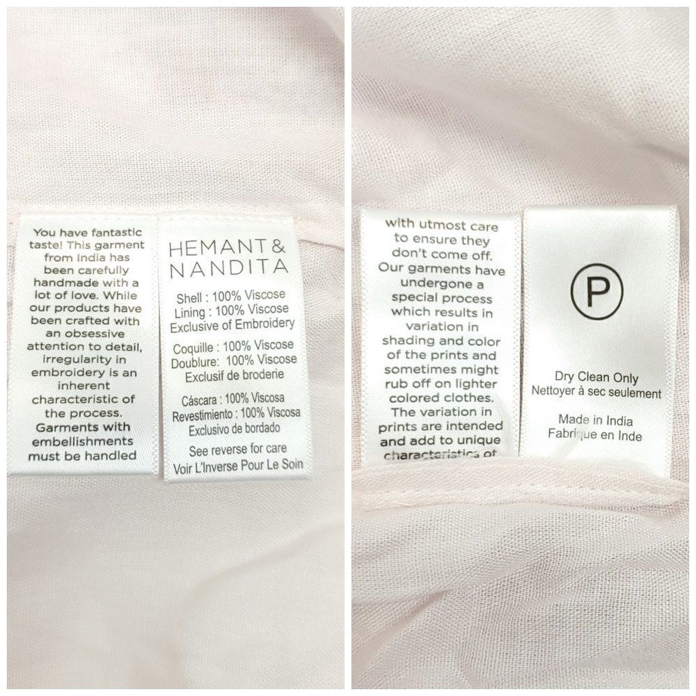 Hemant & Nandita Suki Ruffled Short Dress Large - Picture 14 of 14